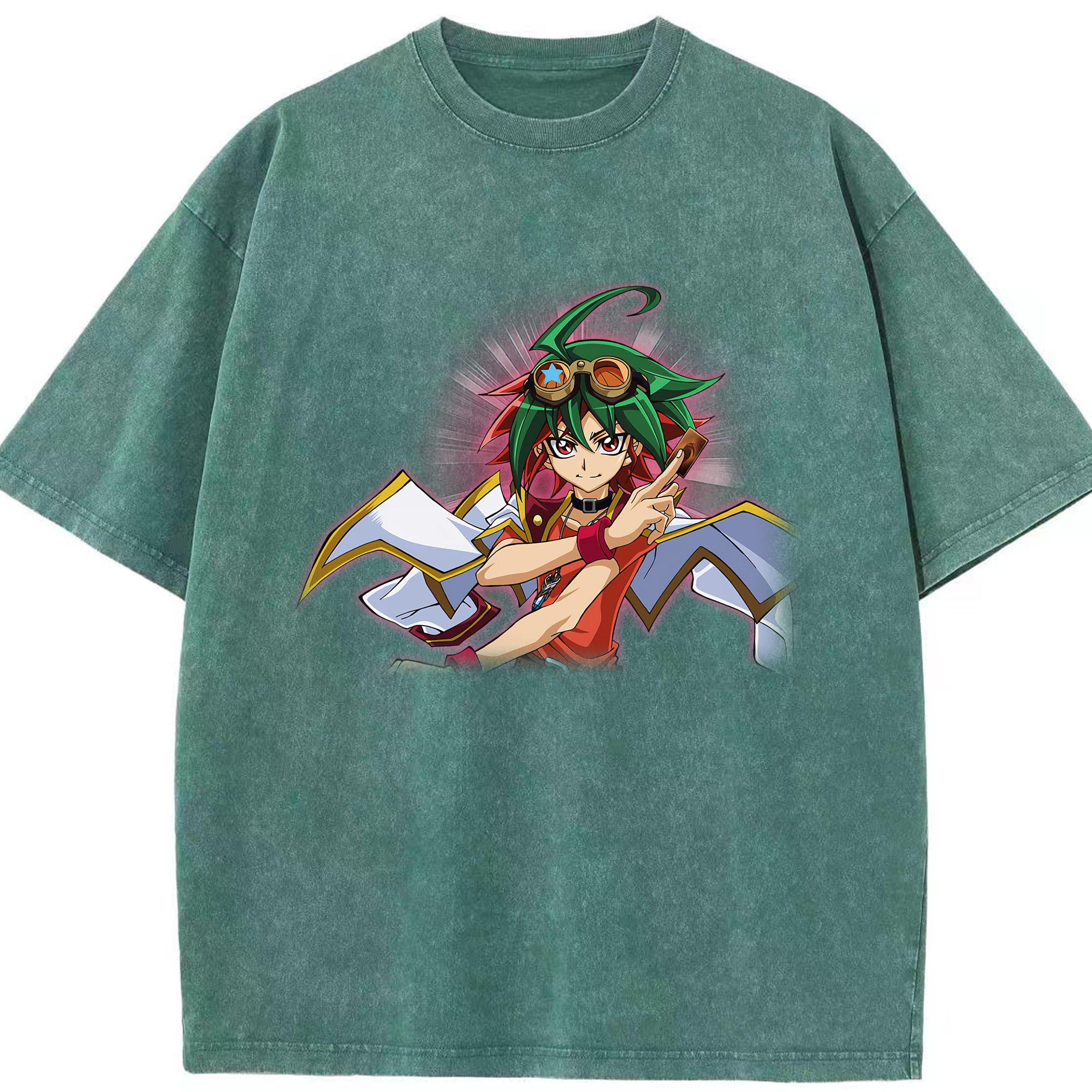 （画像用） 遊☆戯☆王 Yu-Gi-Oh! 綿100% ヴィンテージ風 半袖Tシャツ（フロントプリント）
